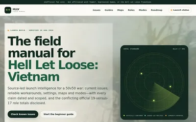 HLLV Field Manual