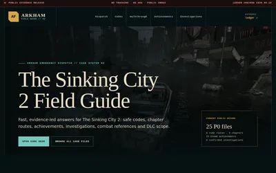The Sinking City 2 Field Guide